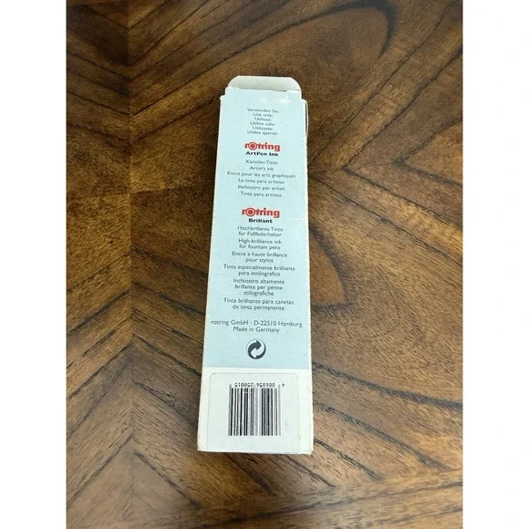 RARE Rotring ArtPen Lettering M Fountain Pen NOS Unused w/ Original Metal Box - Picture 3 of 11